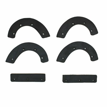 AFTERMARKET 72521747000 Fits Honda Snow Blowers Replacement Rubber Paddle Set For HS521 HS STW60-0070